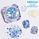 white iridescent glitter